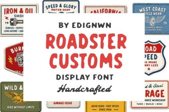 Roadster Customs Font